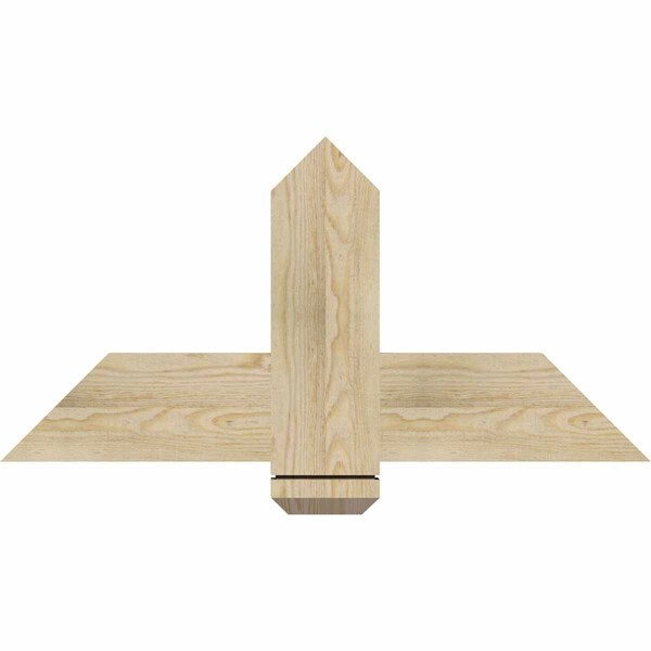 Ekena Millwork Eugene Rough Sawn Timber Gable Bracket, Douglas Fir, 36"W x 18"H x 2"D x 6"F, 12/12 Pitch GBW036X18X0206EUG00RDF - main